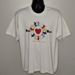 Vtg 90s Manor Texas Mentor Adult XL T-shirt Single Stitch Crew Neck Tee FOTL